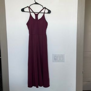 Halara Burgundy Dress with Built in bra